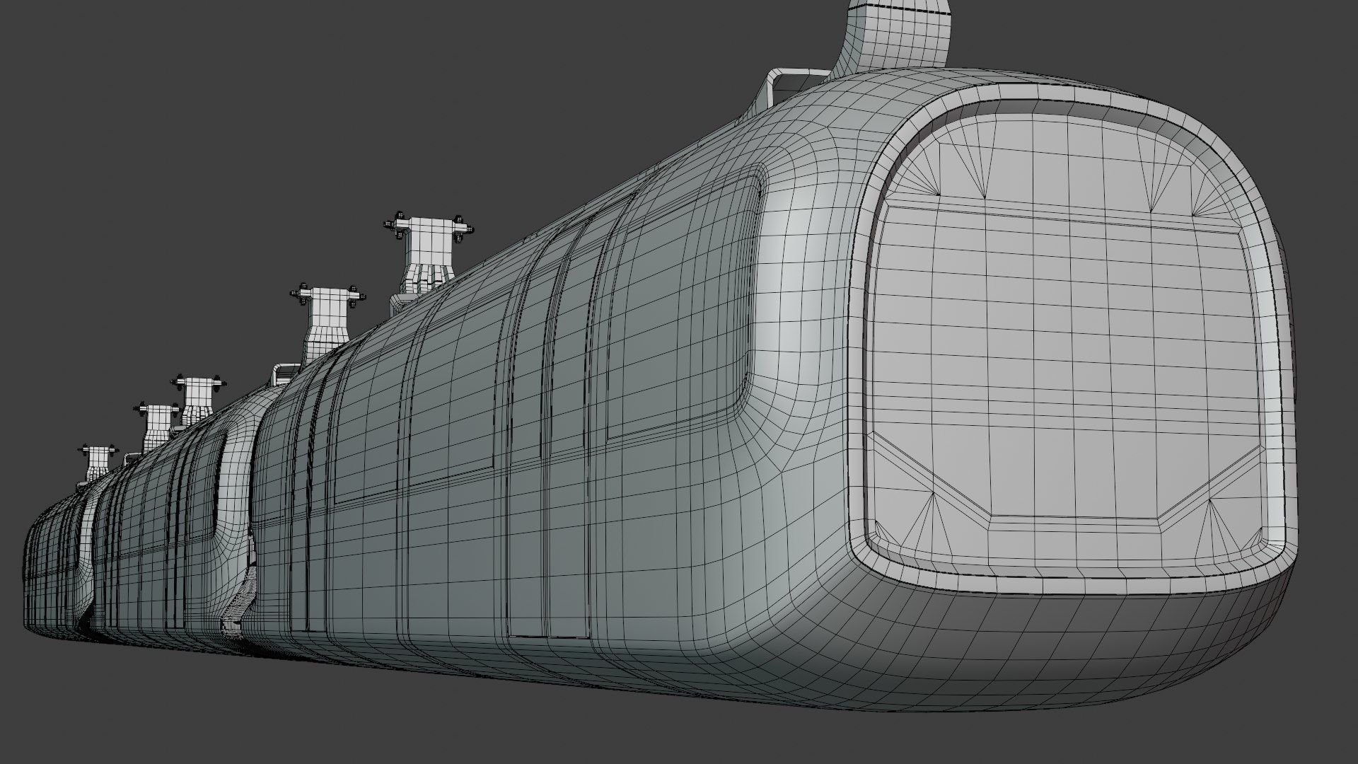 Elevated trains bundle 3D Model Collection_2