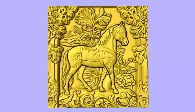 CAVALO PEQUENO EM MOLDURA