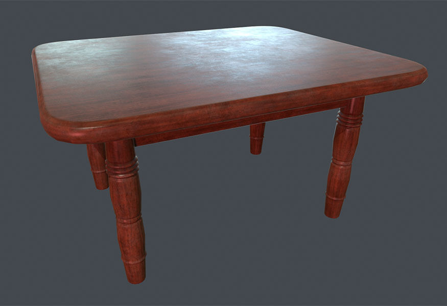 Chairs and Tables Pack Low-poly 3D model_5