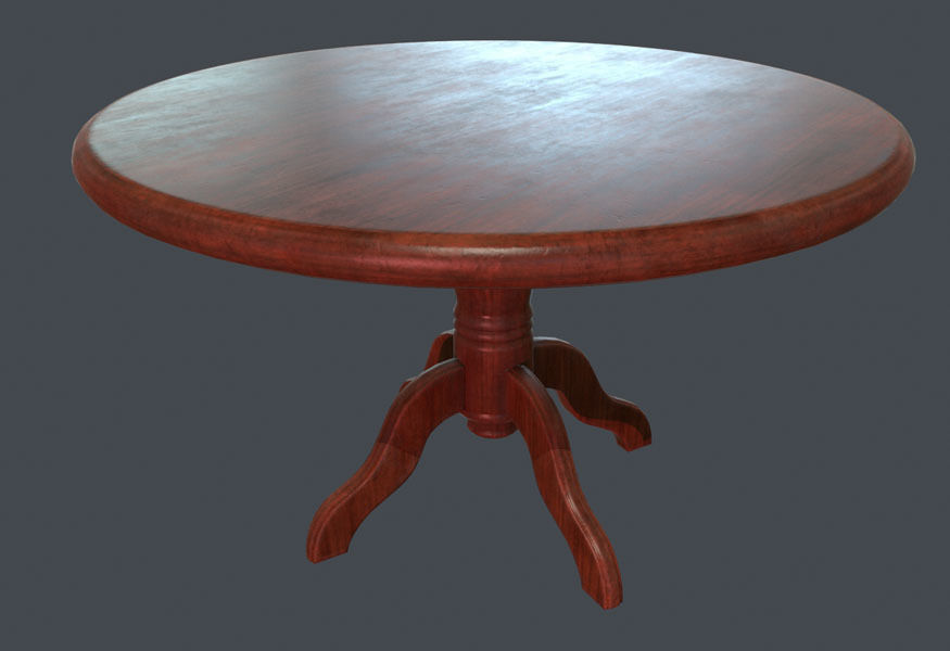 Chairs and Tables Pack Low-poly 3D model_3