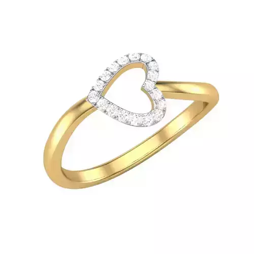 Printable 3D jewelry model of Lady diamond ring