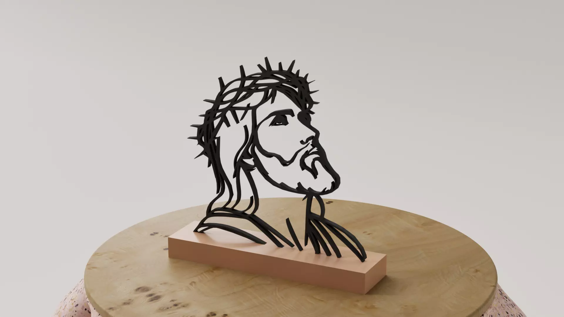 Escultura - Jesus - fe 3D print model_0