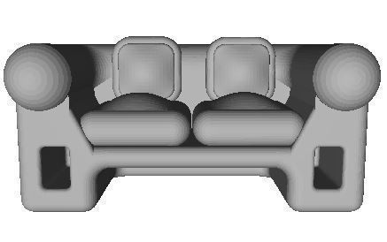 Sofa 2 Seater 3D print model