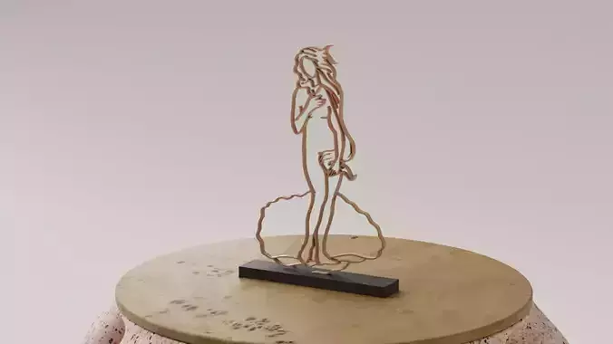 Escultura DE BOTTICELLI- EL NACIMIENTO DE VENUS