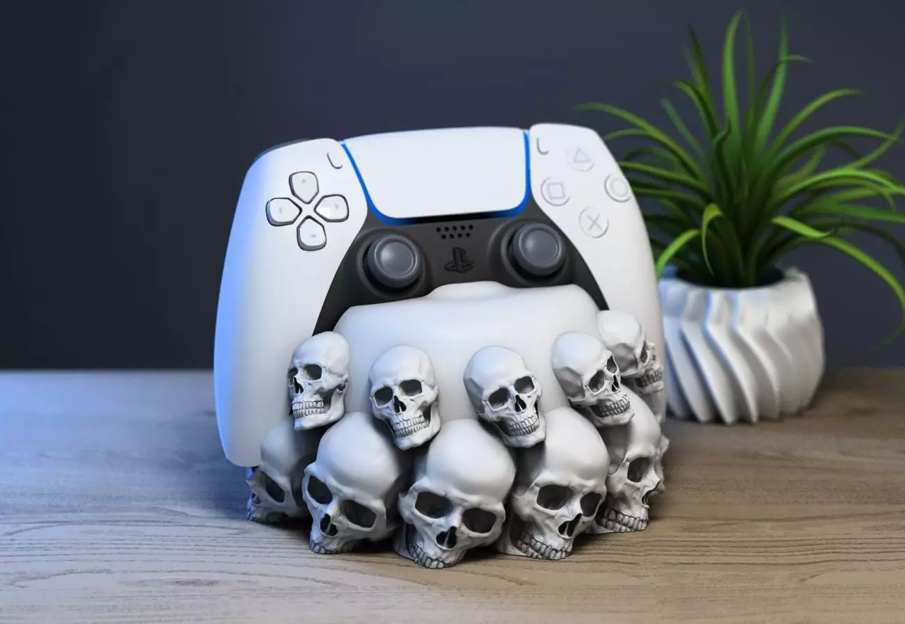 Ps5 controller stand modern abstract ps5controller holder 3D print model