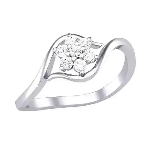 Printable 3D jewelry model of Lady diamond ring