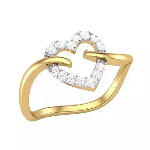 Printable 3D jewelry model of Lady diamond ring