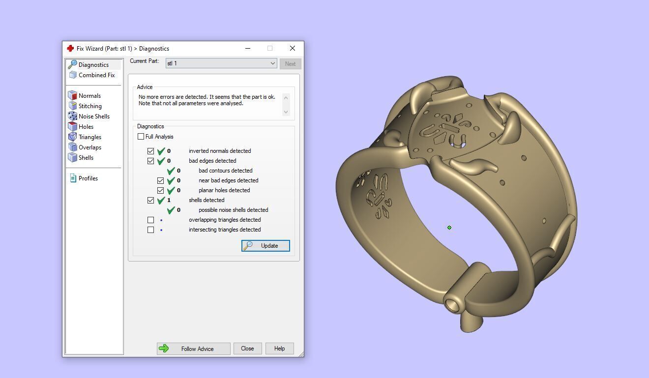 Gold N1323 3D print model_7