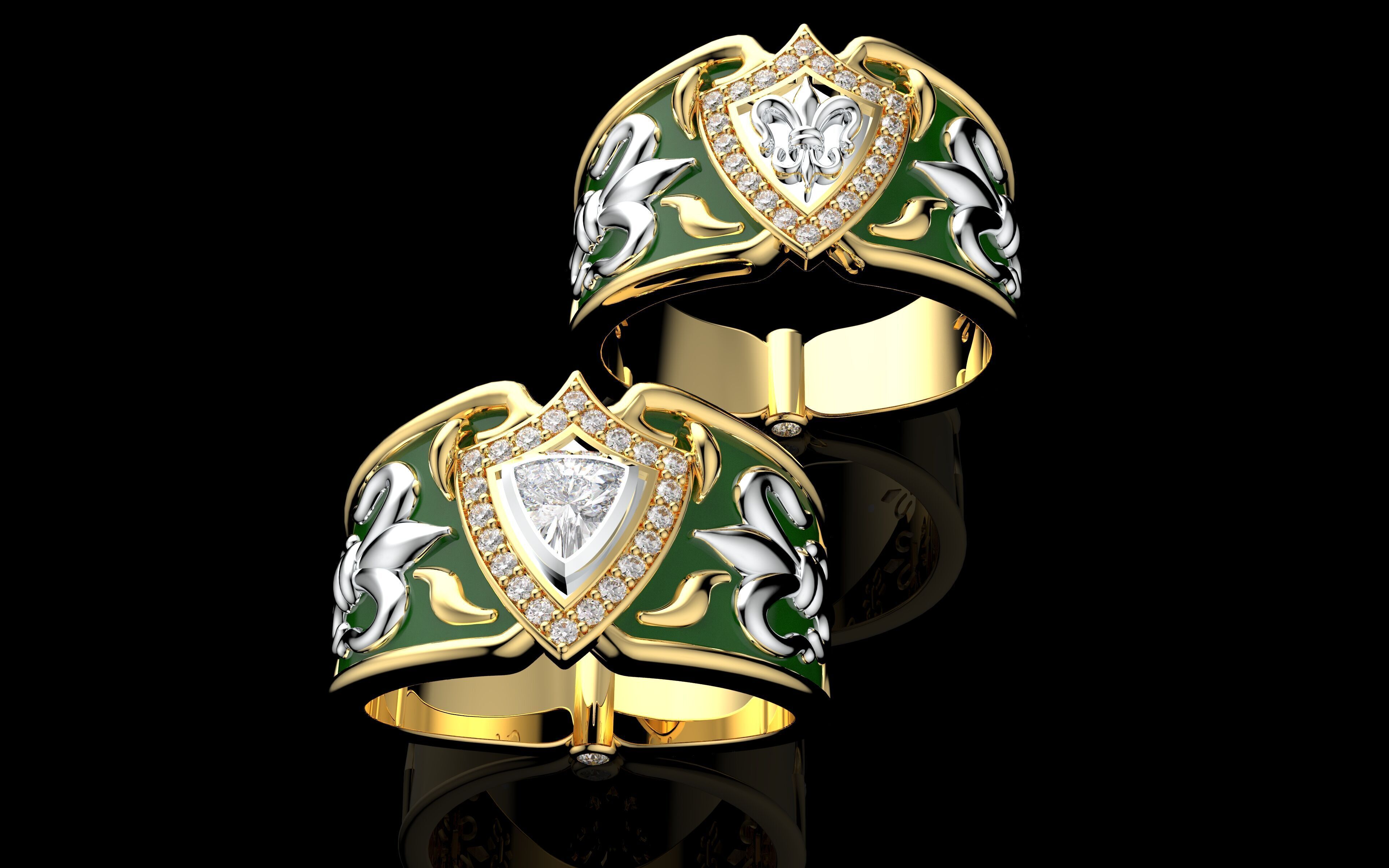 Gold N1323 3D print model_1