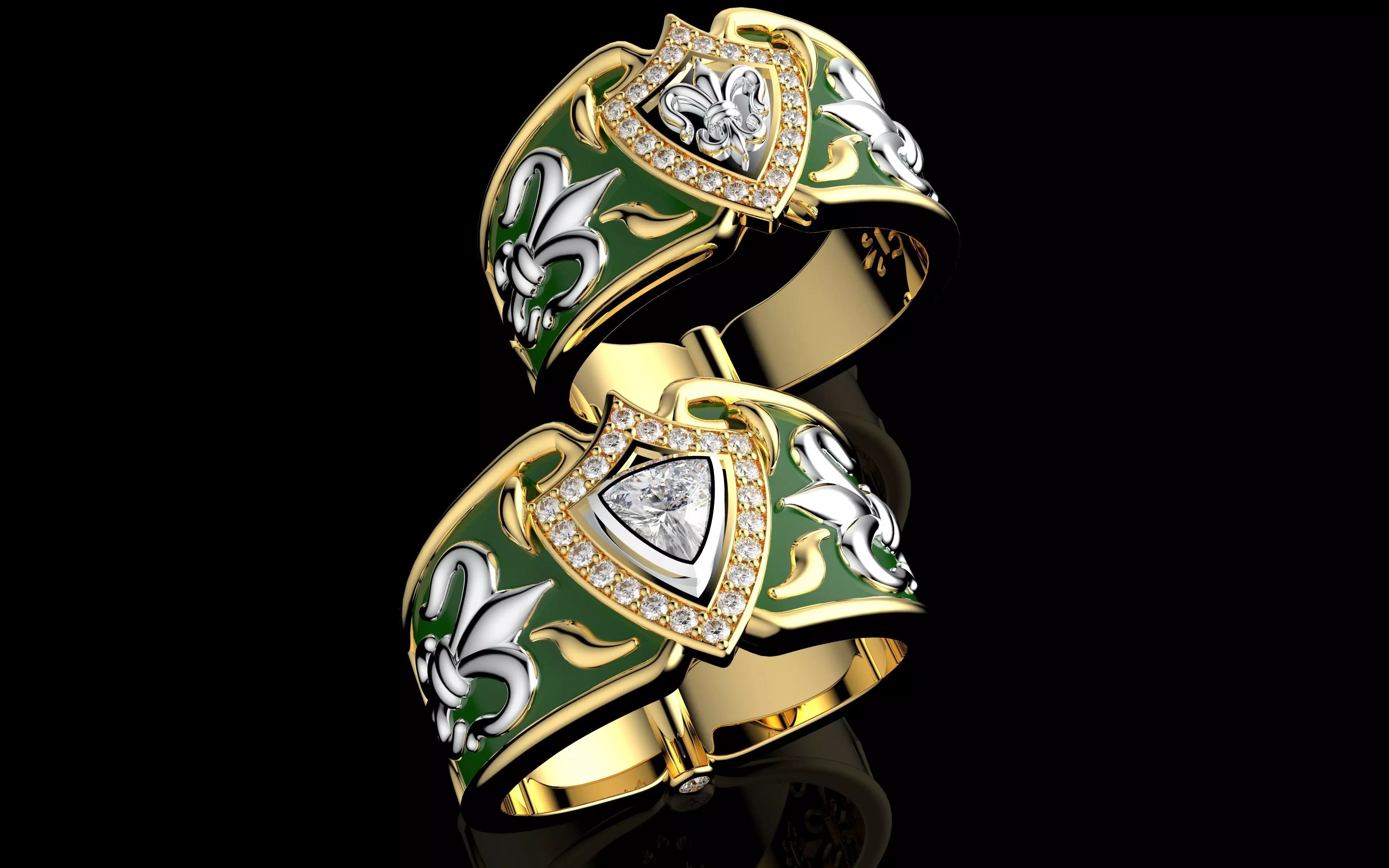 Gold N1323 3D print model_0