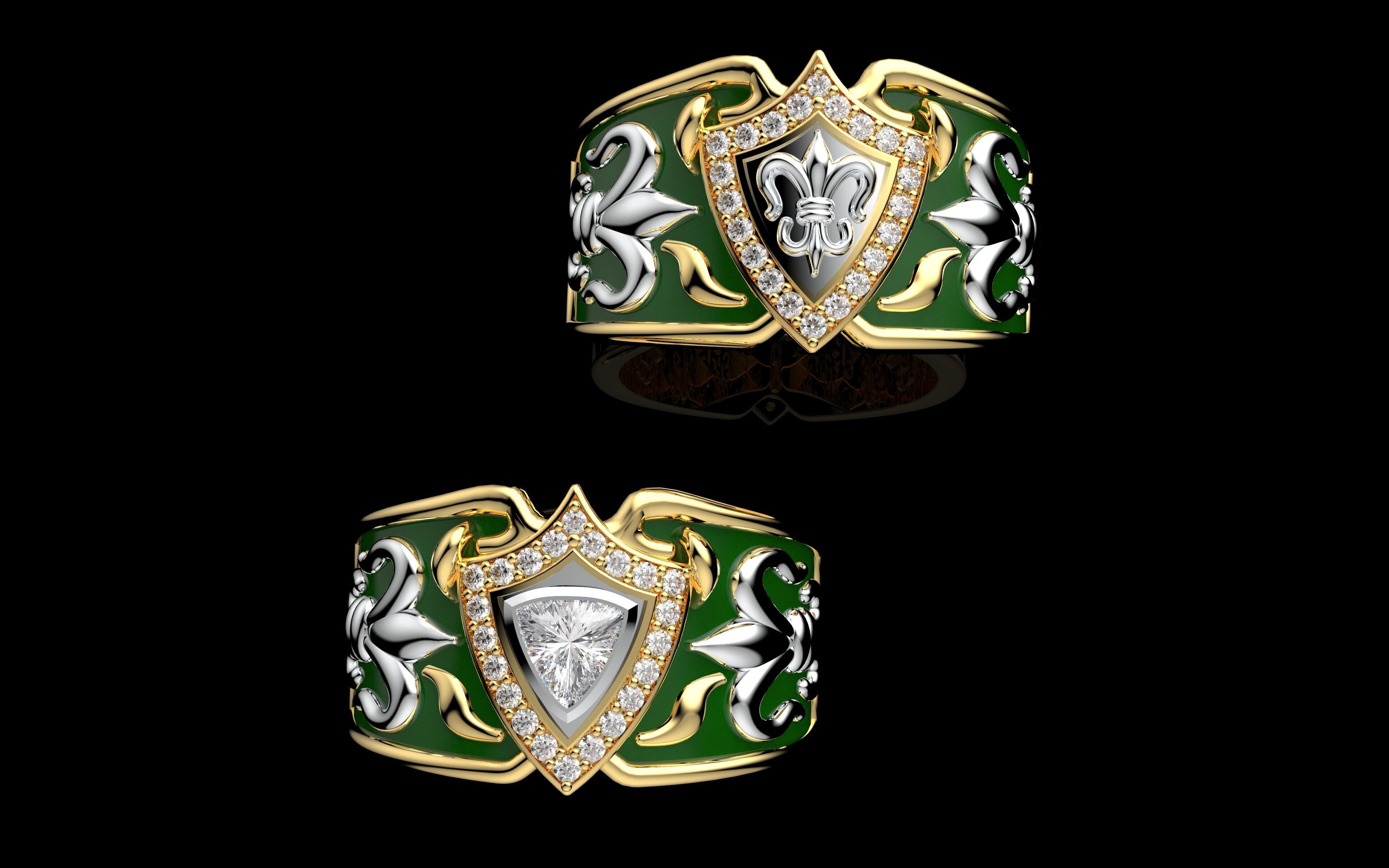 Gold N1323 3D print model_2