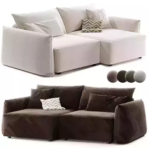 Sofa cama esquinero aterciopelado Edith