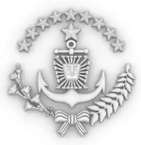 Escudo Armada Boliviana Coat of Arms Bolivia Army 3D print model