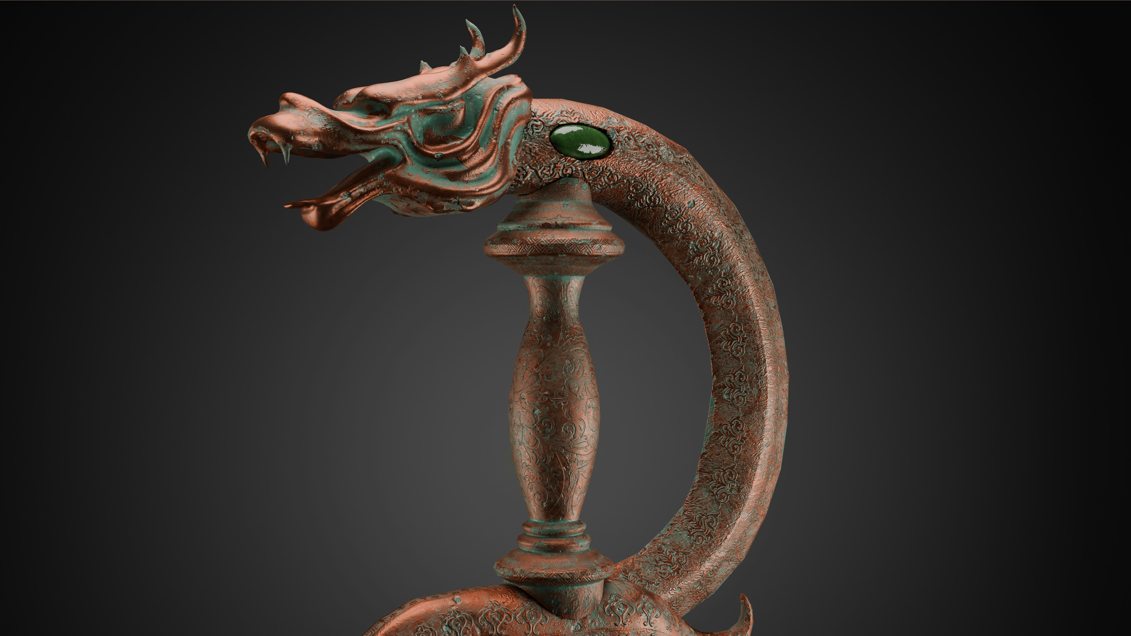 Gluttony Dagger Free low-poly 3D model_4