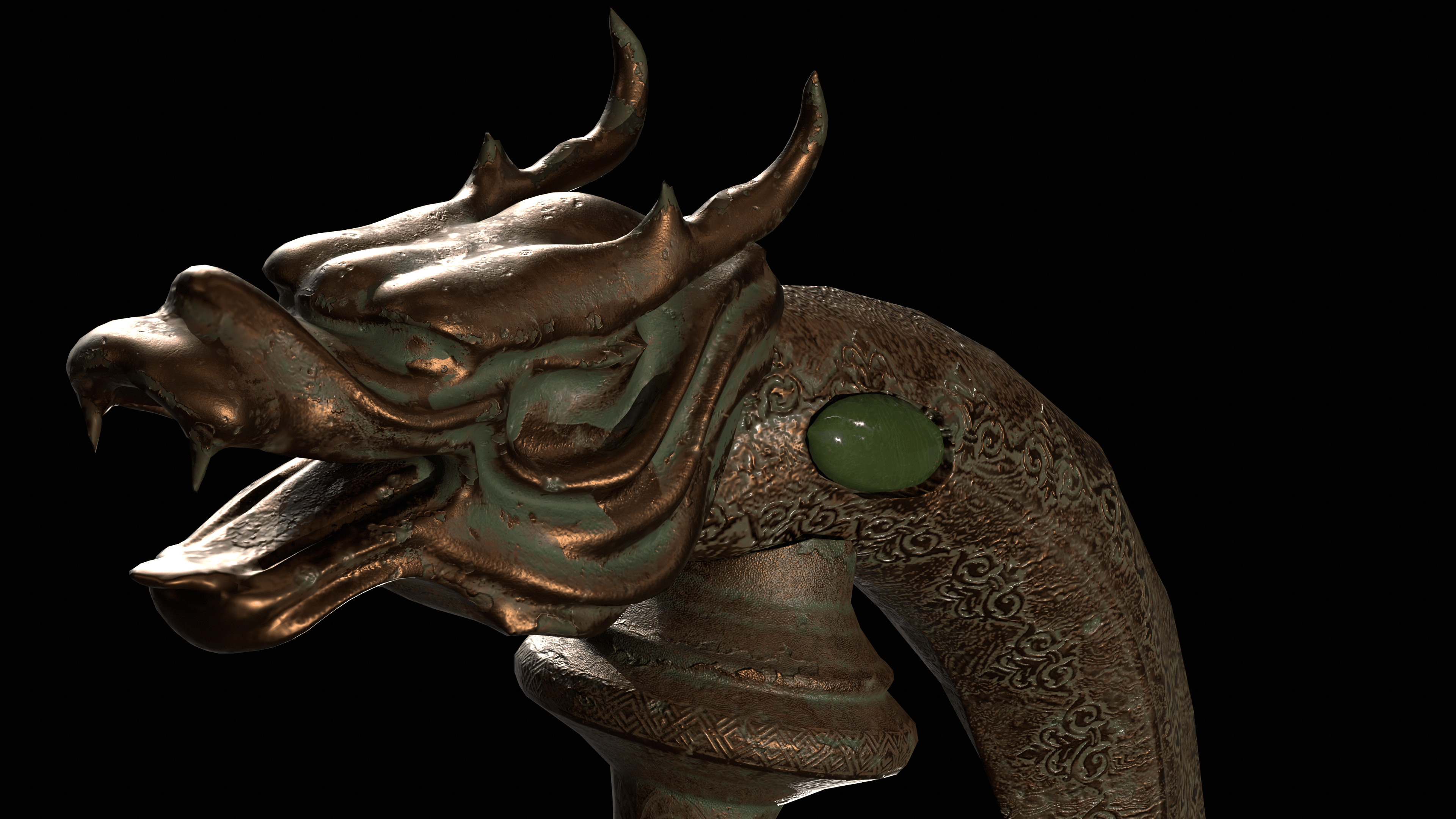 Gluttony Dagger Free low-poly 3D model_19