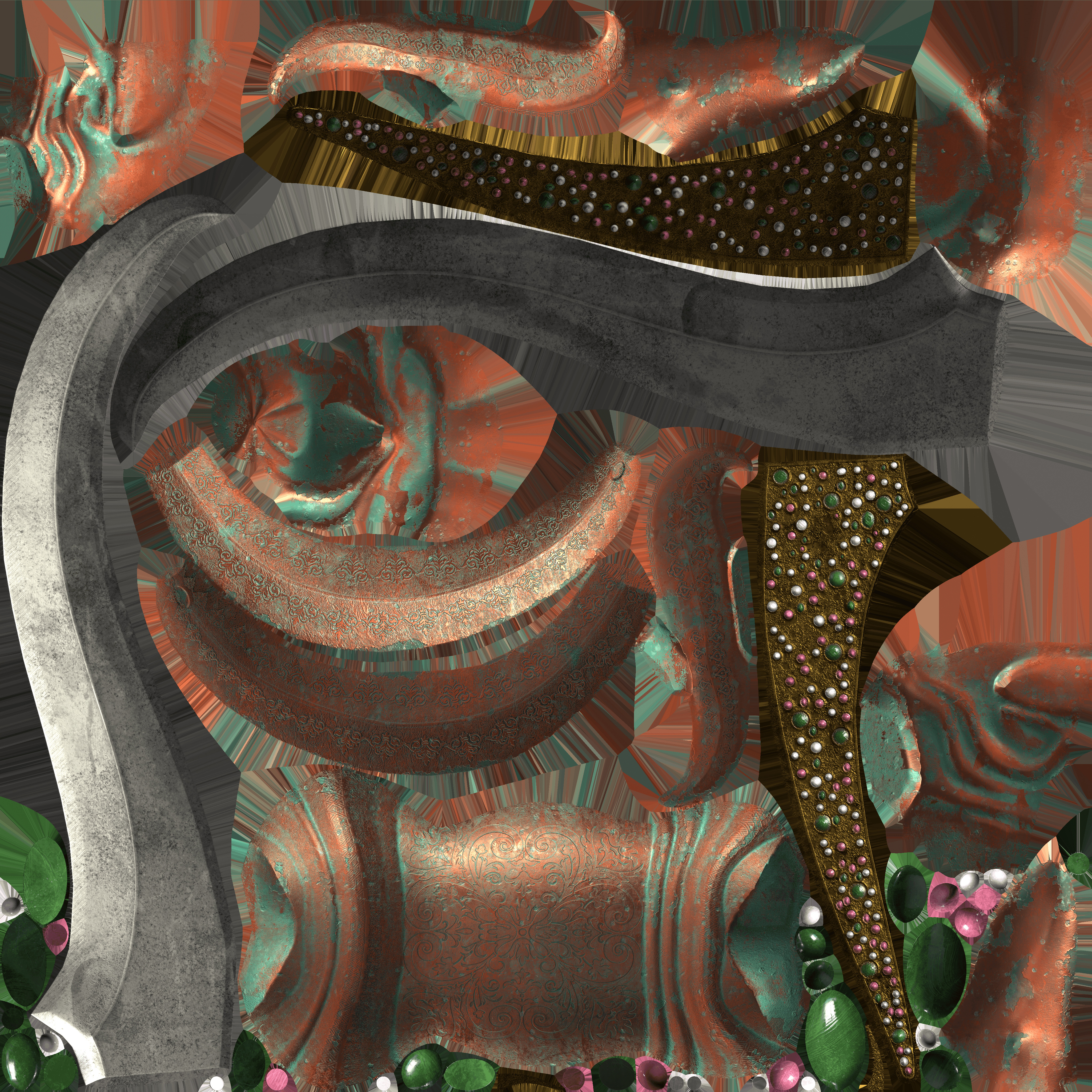 Gluttony Dagger Free low-poly 3D model_28