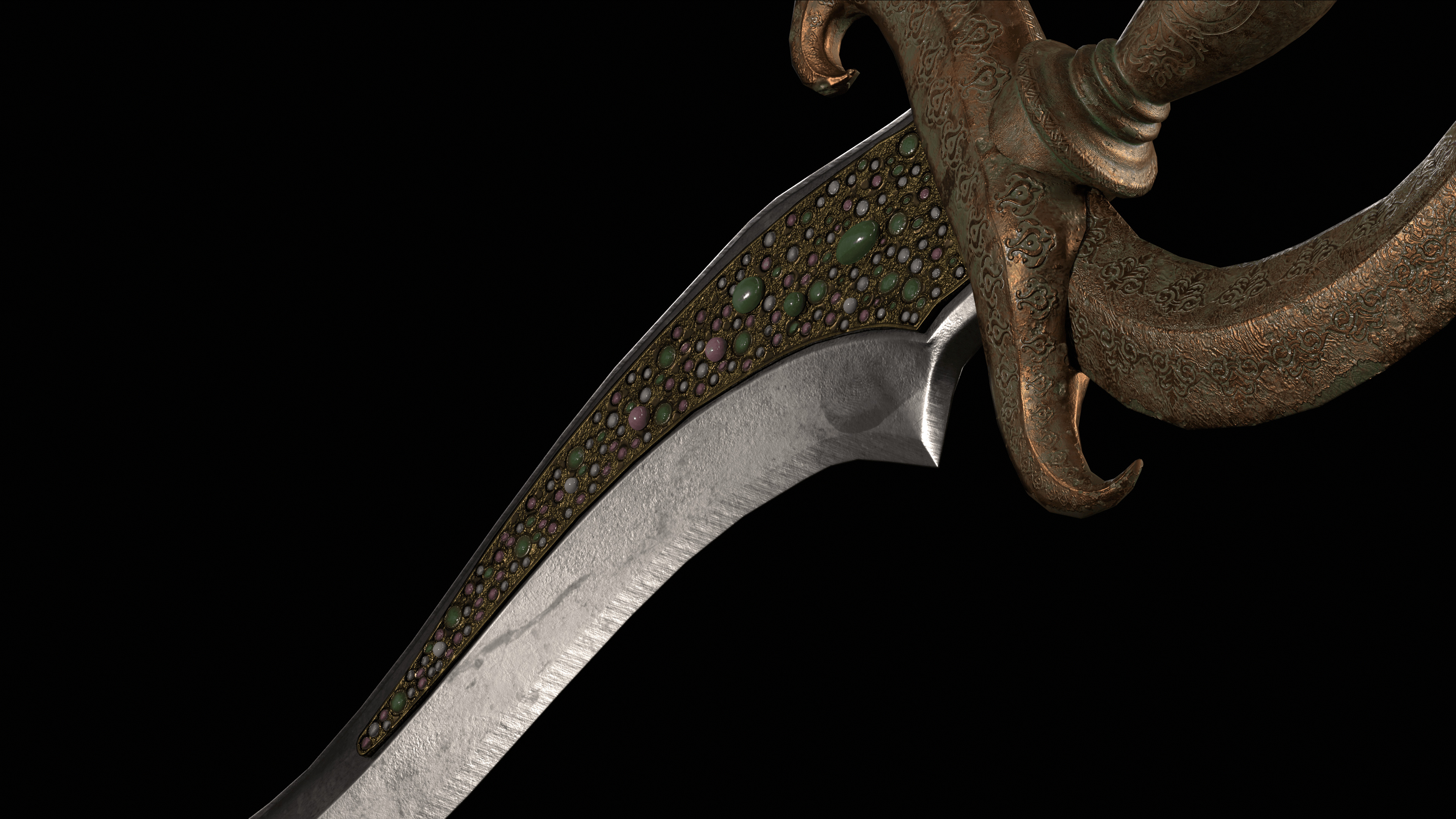 Gluttony Dagger Free low-poly 3D model_26