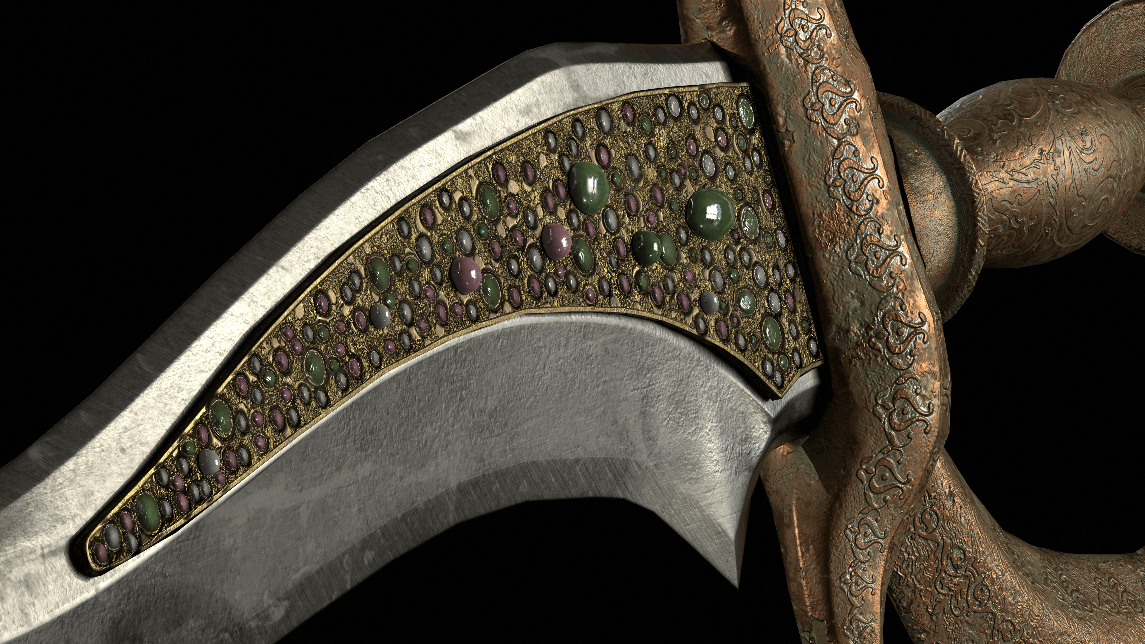 Gluttony Dagger Free low-poly 3D model_24