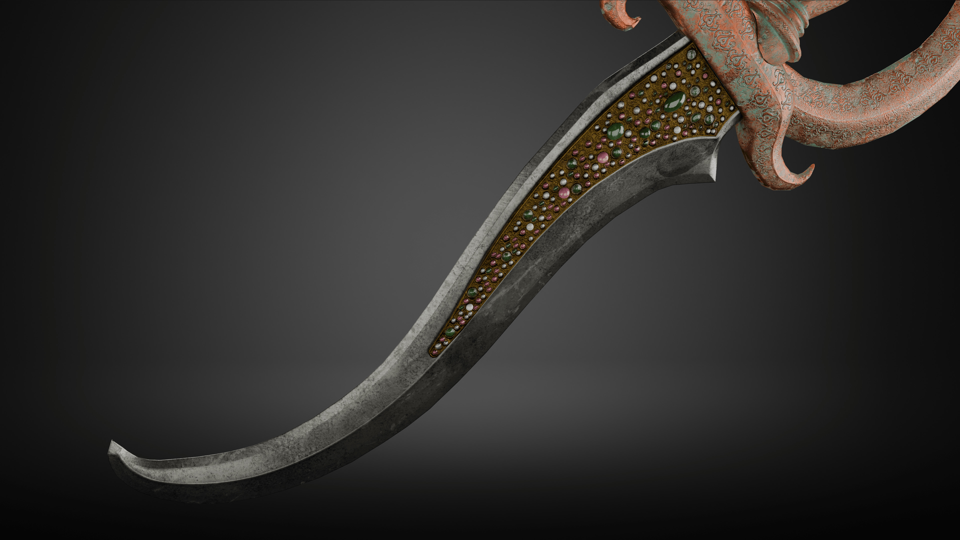 Gluttony Dagger Free low-poly 3D model_7