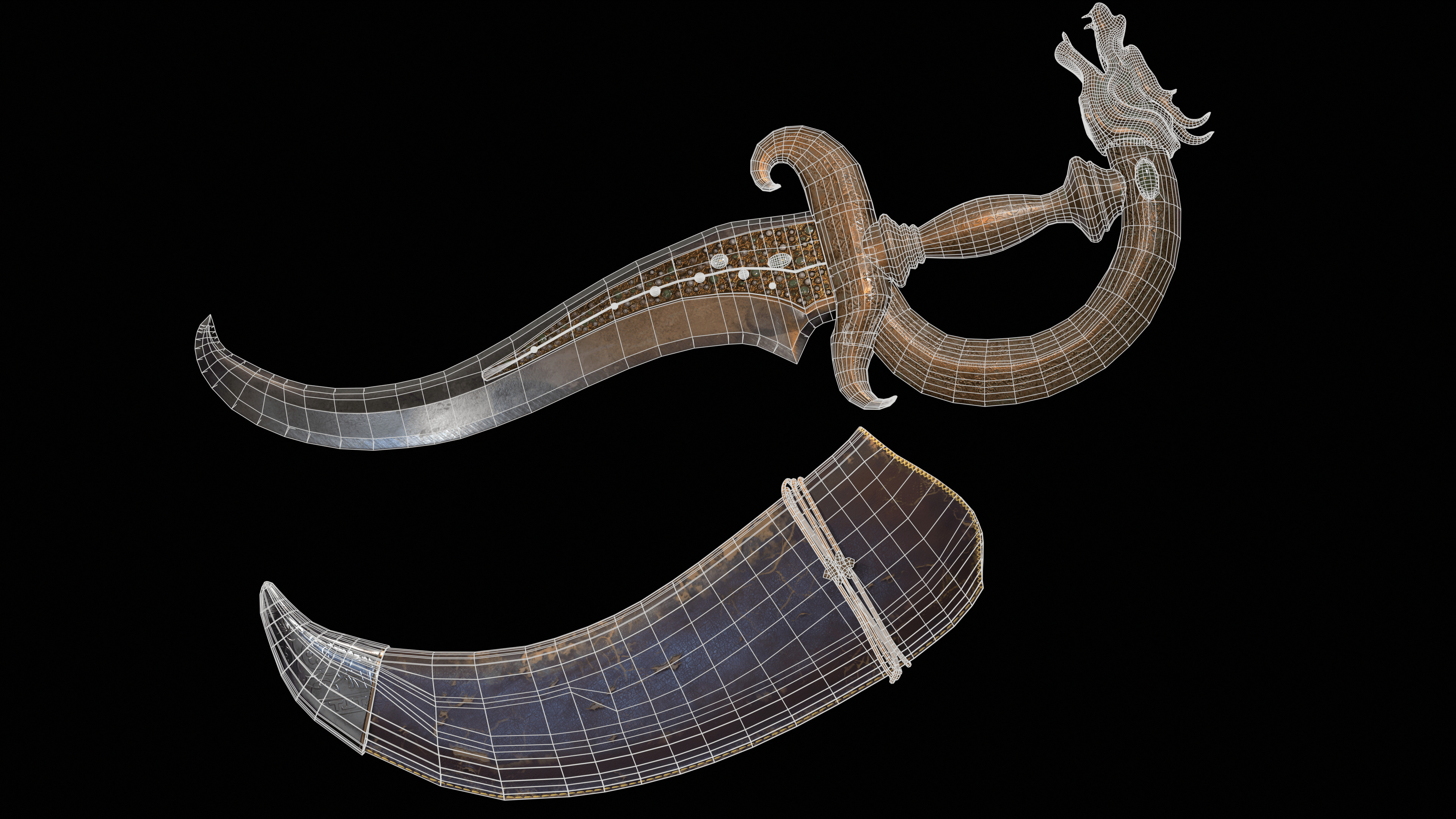 Gluttony Dagger Free low-poly 3D model_18