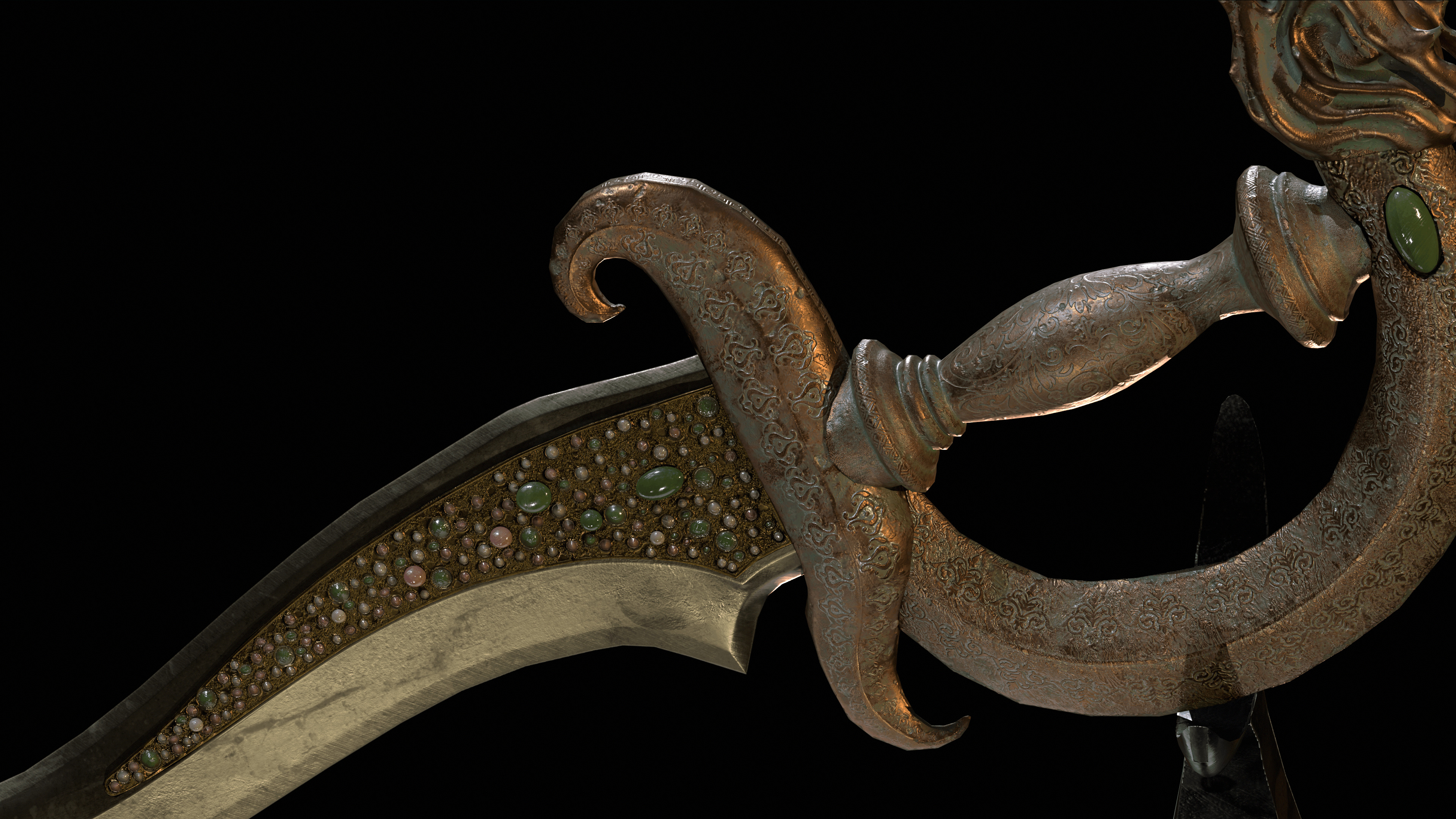 Gluttony Dagger Free low-poly 3D model_12