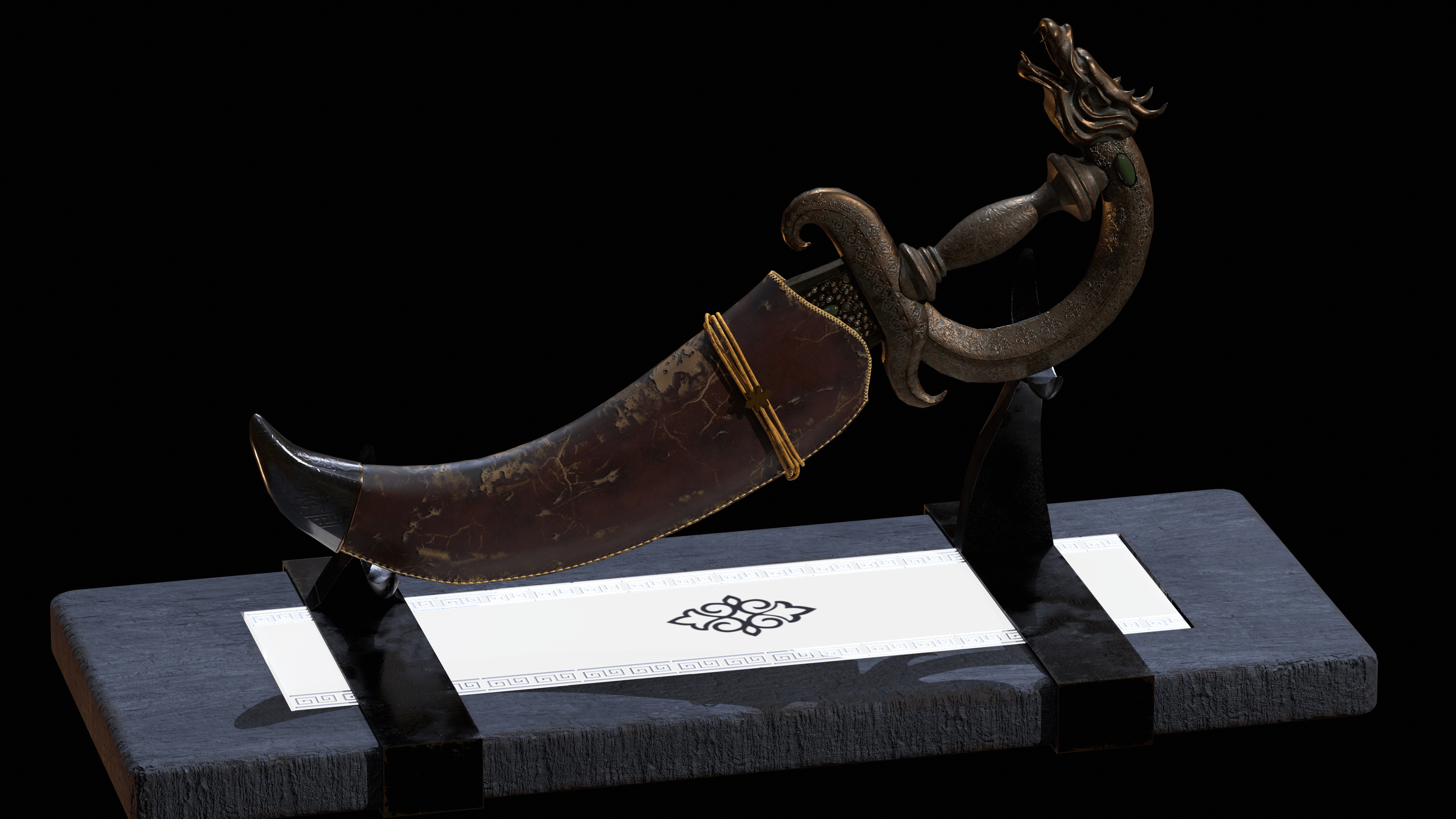 Gluttony Dagger Free low-poly 3D model_2