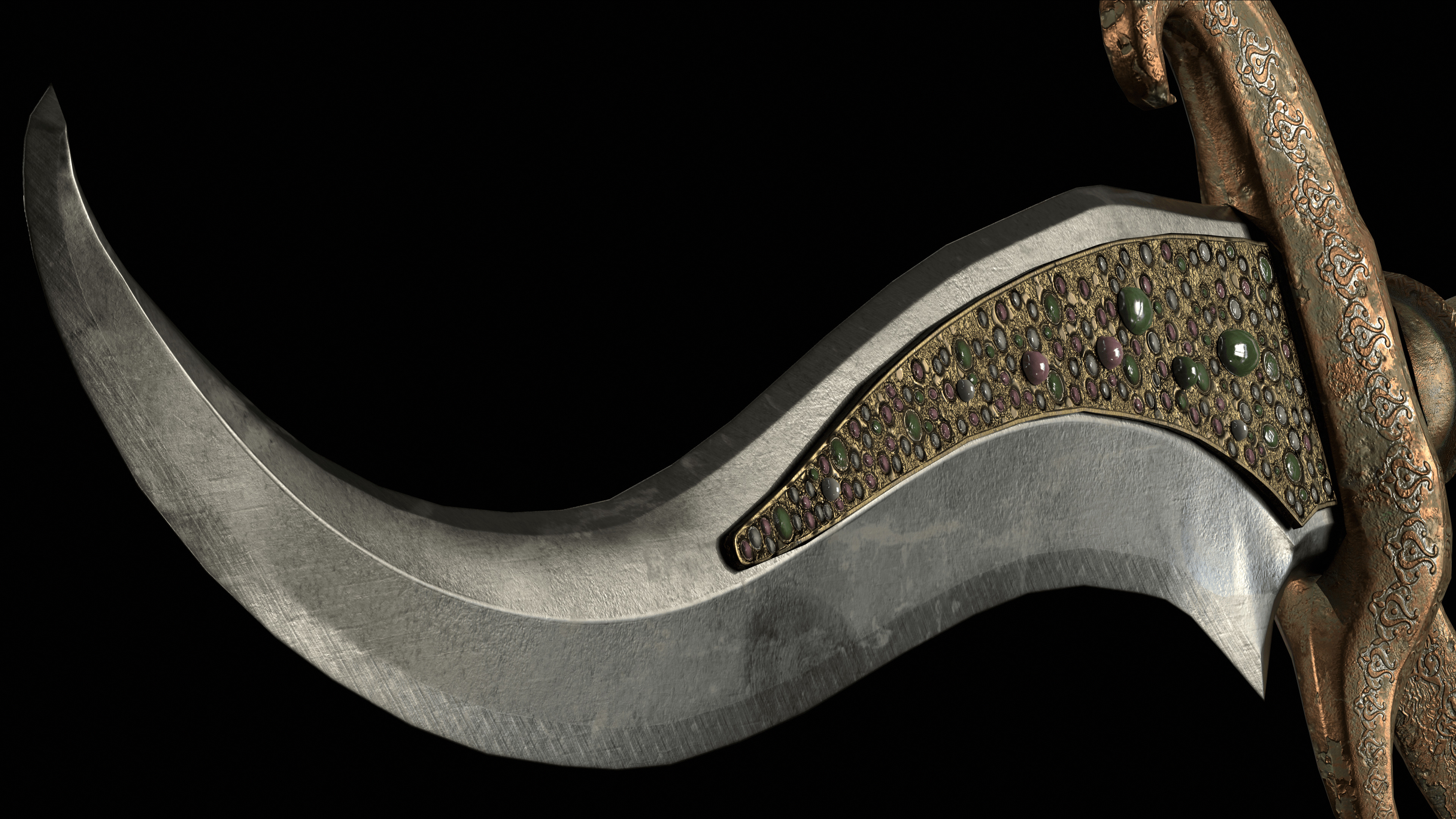 Gluttony Dagger Free low-poly 3D model_25