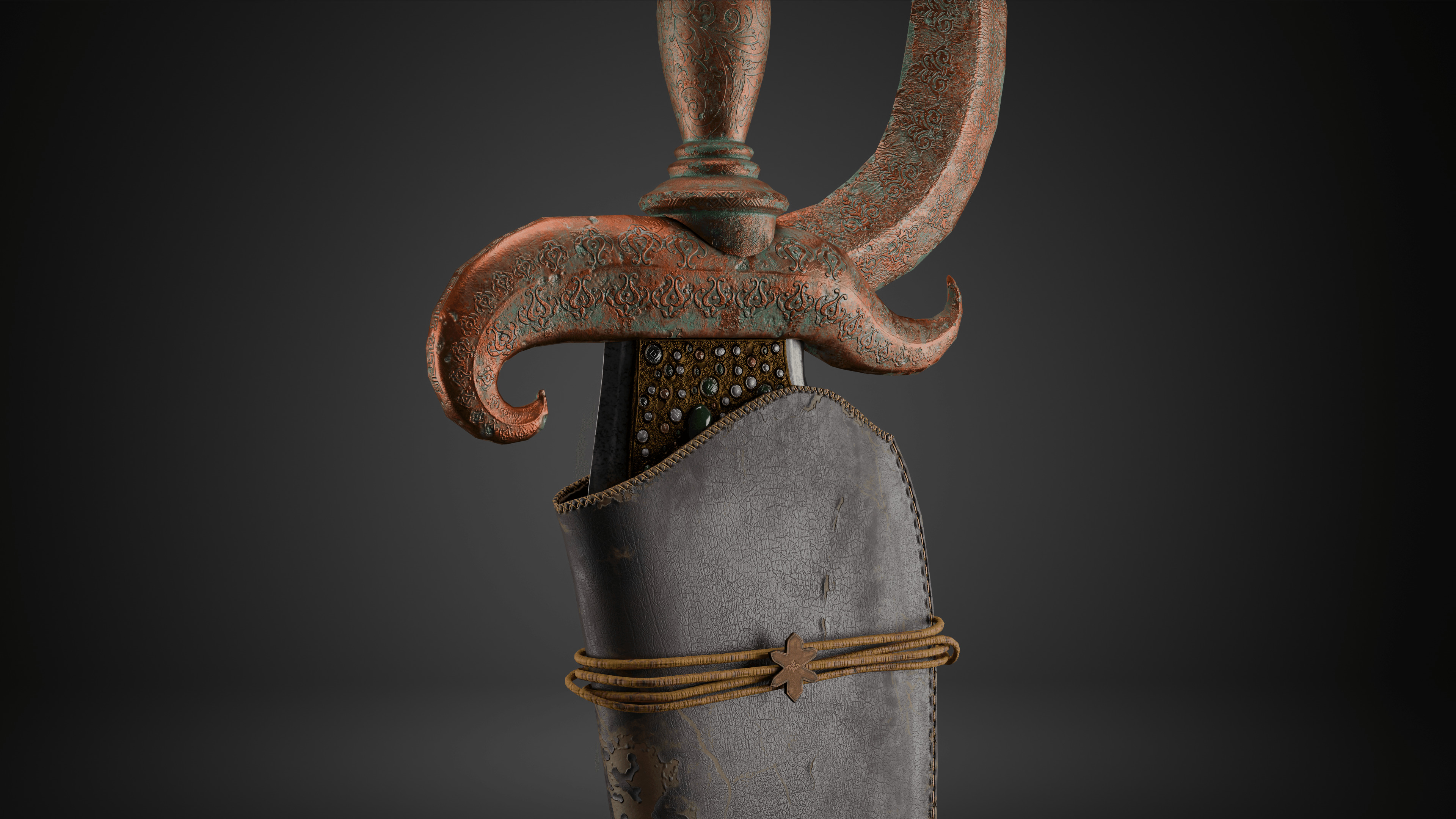 Gluttony Dagger Free low-poly 3D model_6