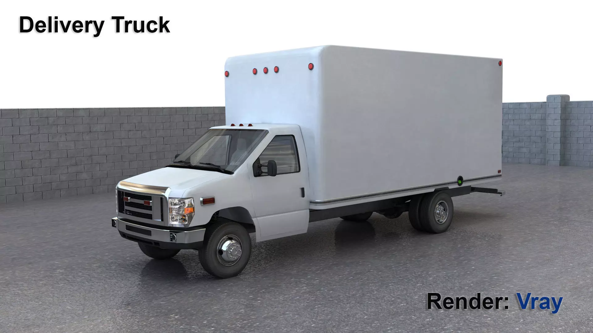Delivery Truck 3D model