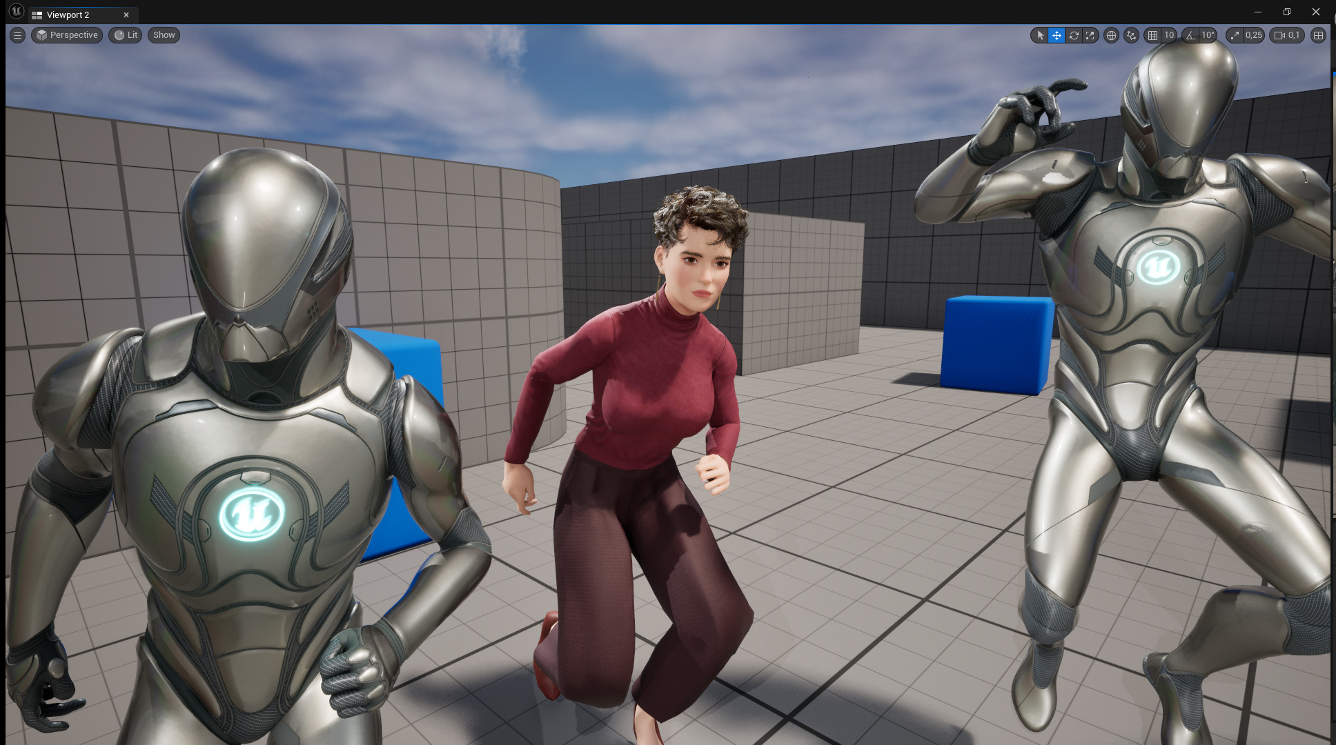 Confident and Modern Look Elegant Low-poly 3D model_24