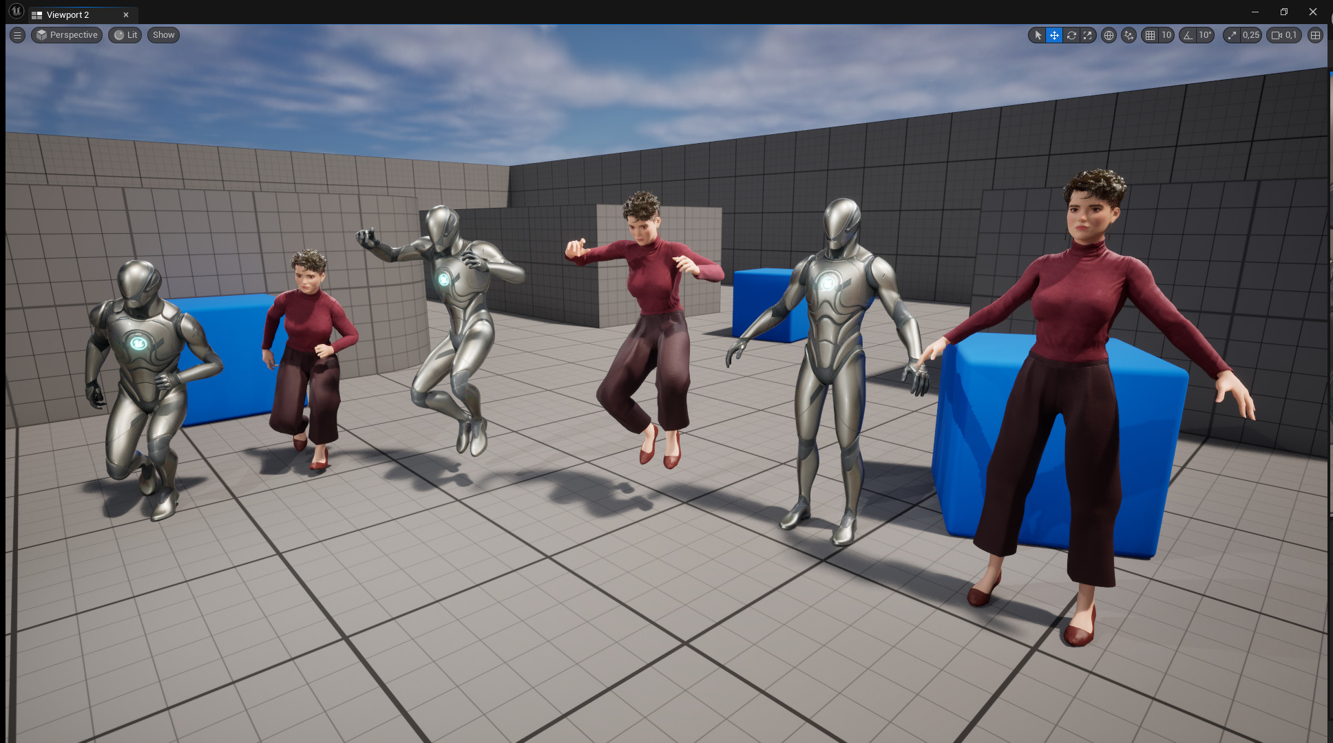 Confident and Modern Look Elegant Low-poly 3D model_23