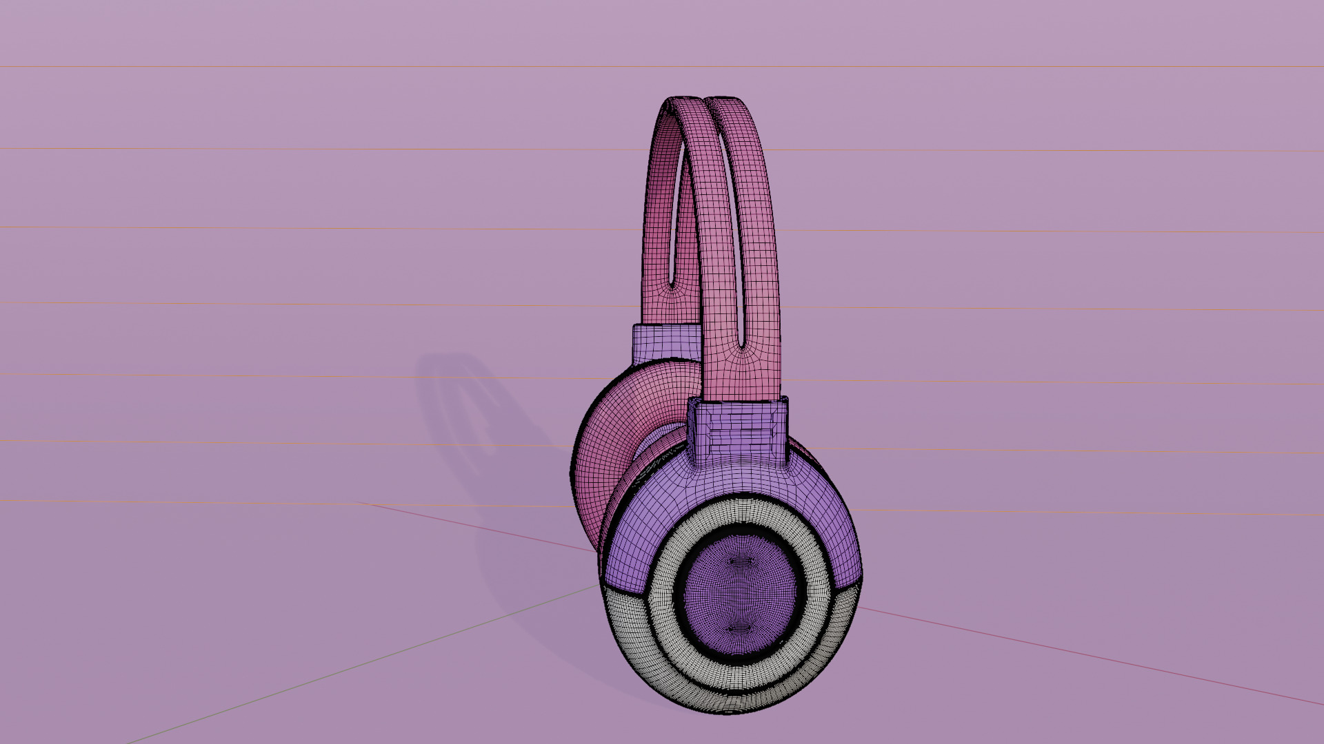 Stylized Headphones 3D model_9
