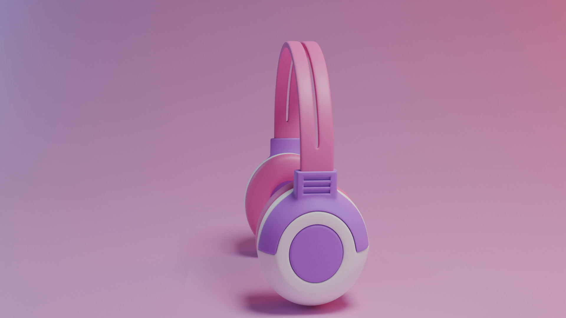 Stylized Headphones 3D model_8