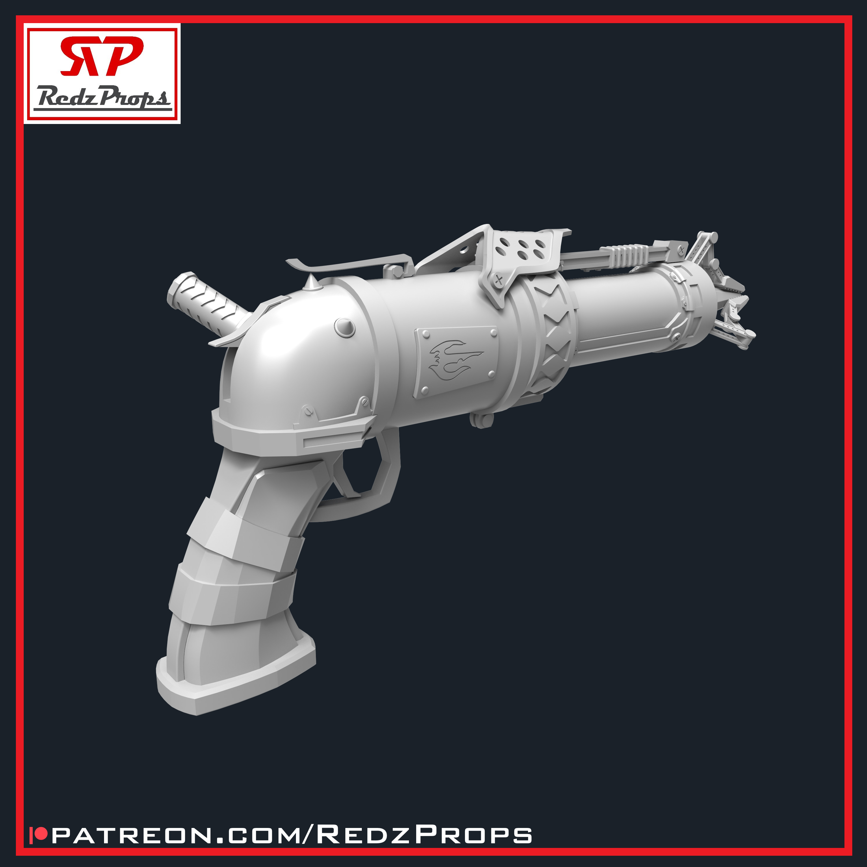 Jinx S2 Pistol Cosplay Prop 3D print model_7