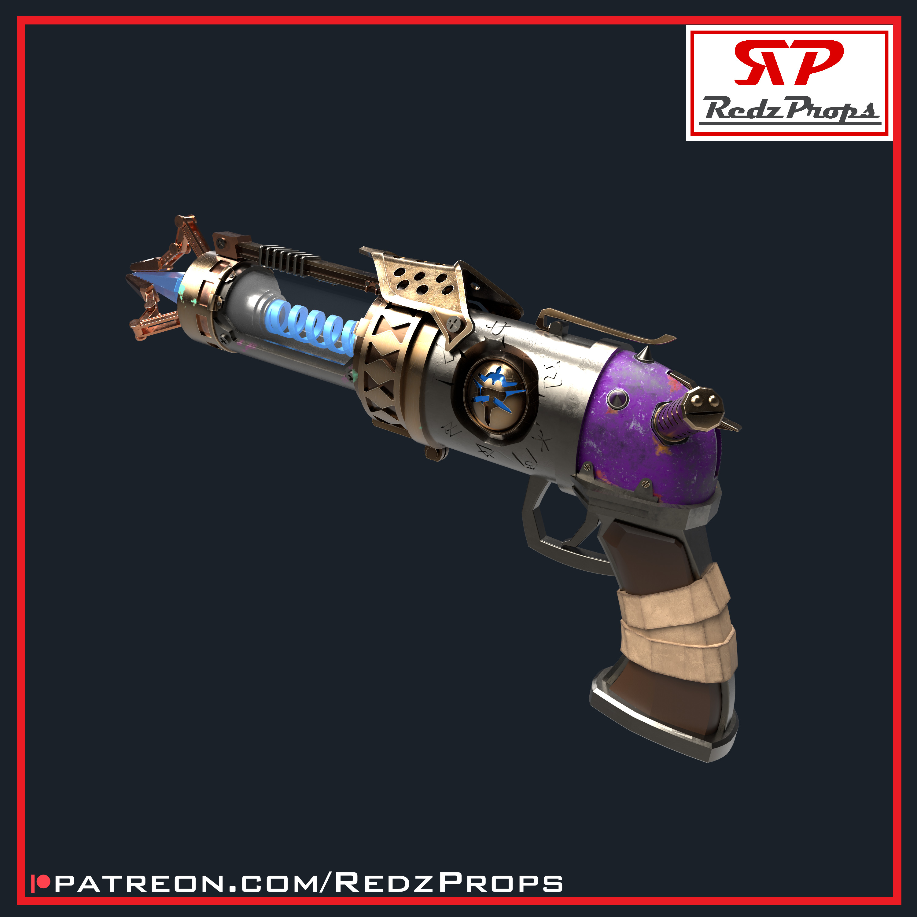 Jinx S2 Pistol Cosplay Prop 3D print model_3