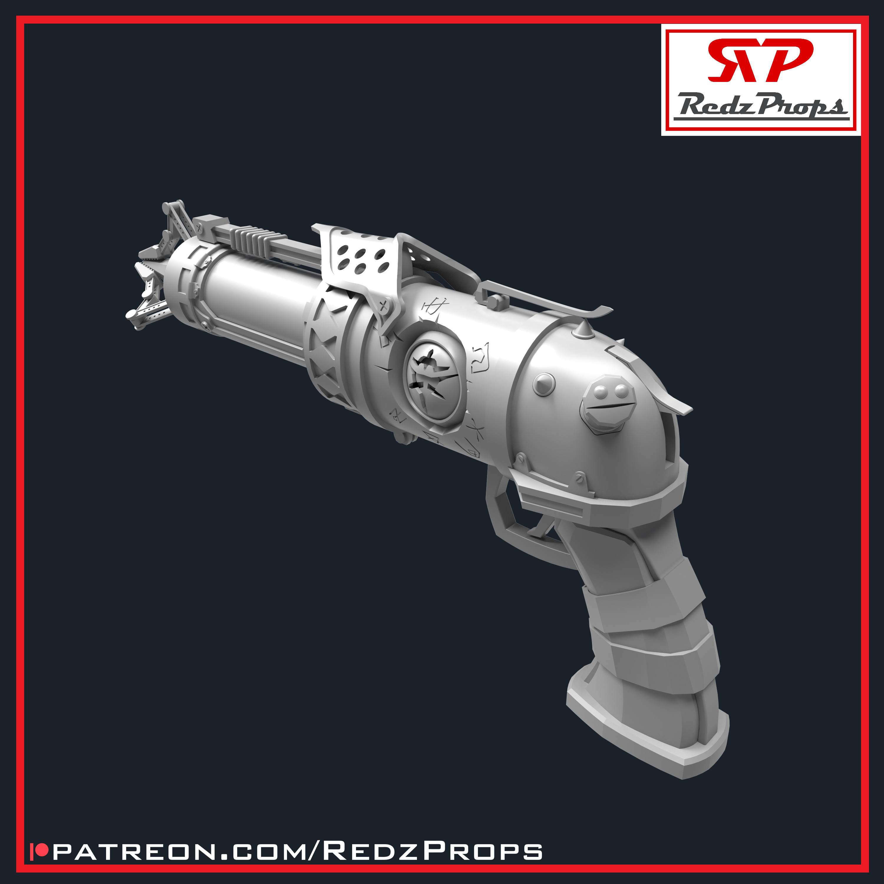 Jinx S2 Pistol Cosplay Prop 3D print model_6