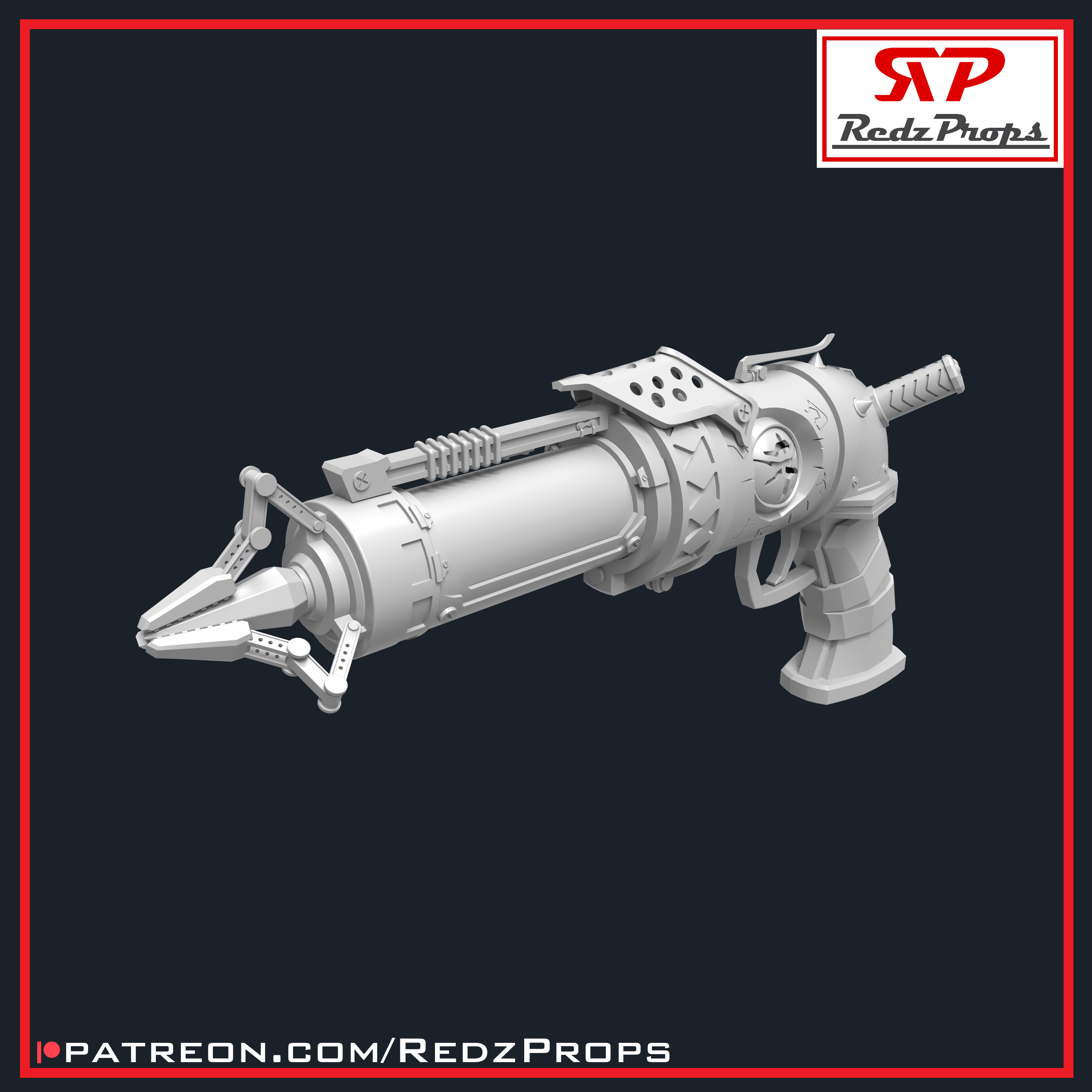 Jinx S2 Pistol Cosplay Prop 3D print model_5