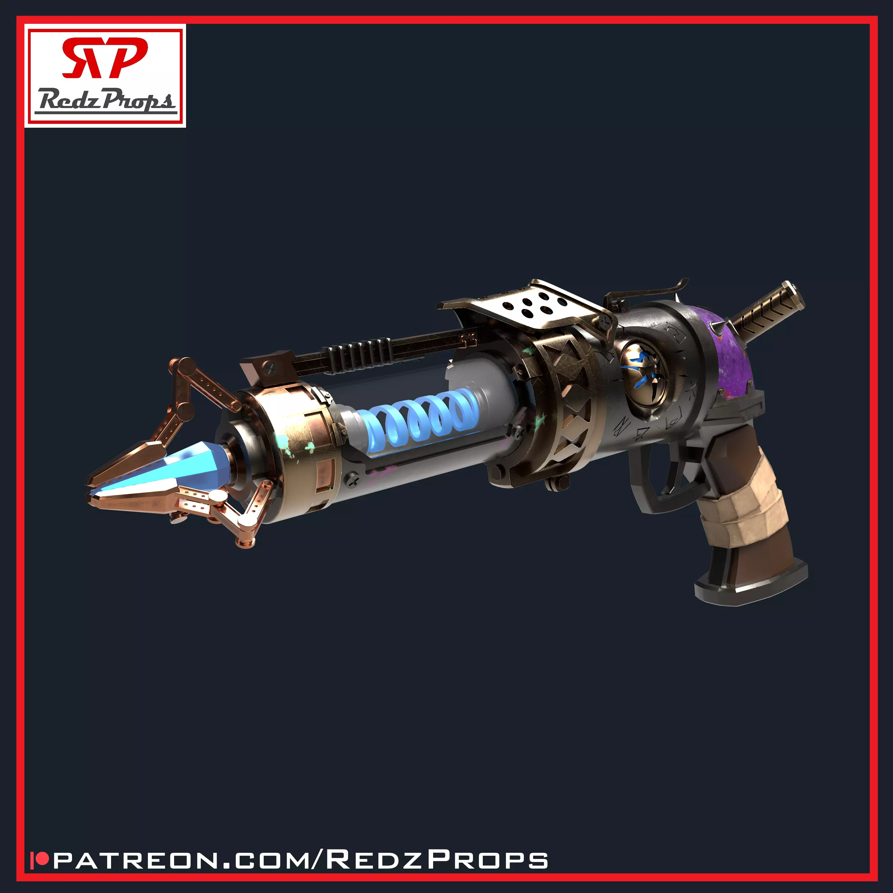 Jinx S2 Pistol Cosplay Prop 3D print model_0