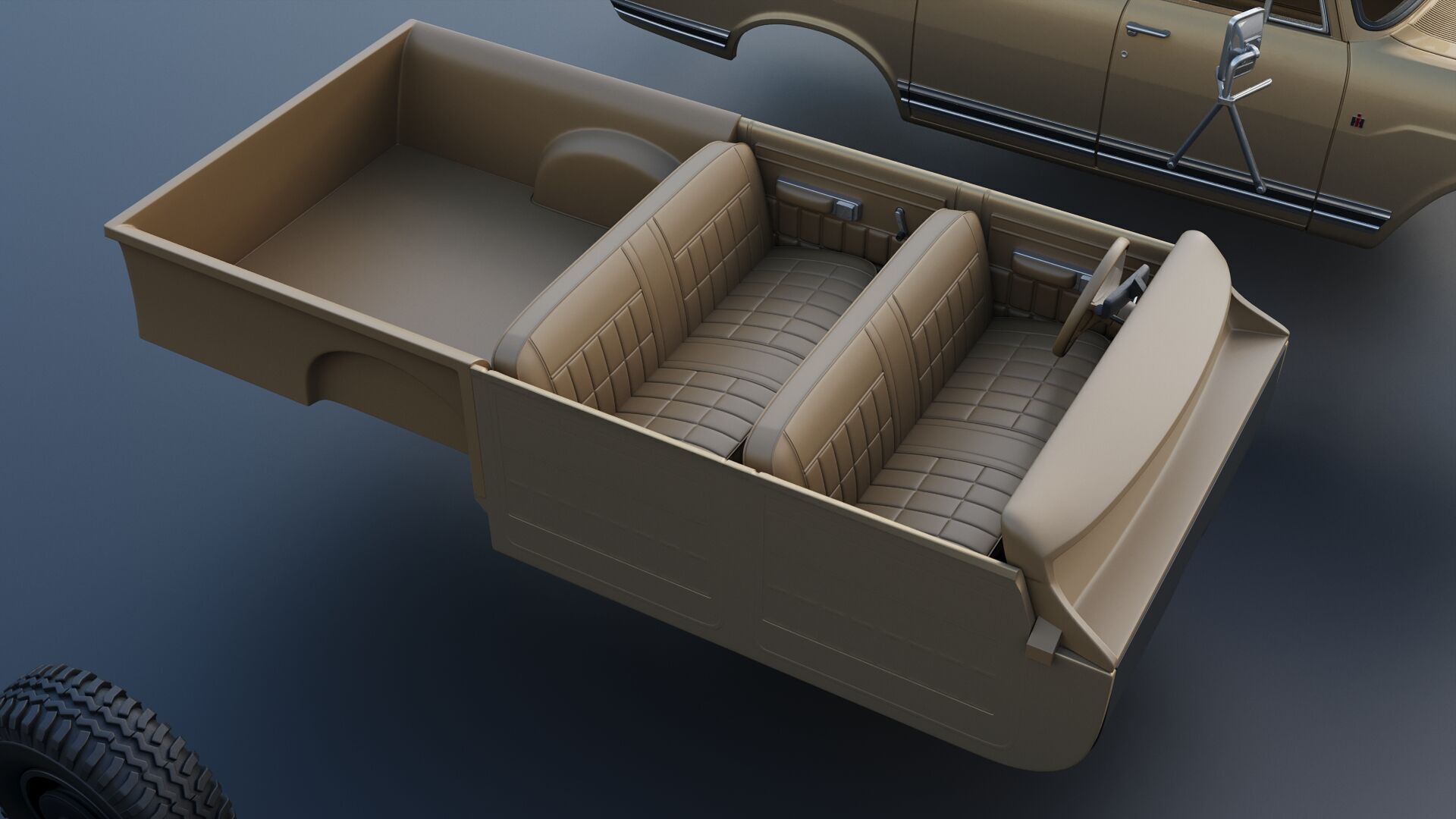 International Travelall 1972 3D print model_25