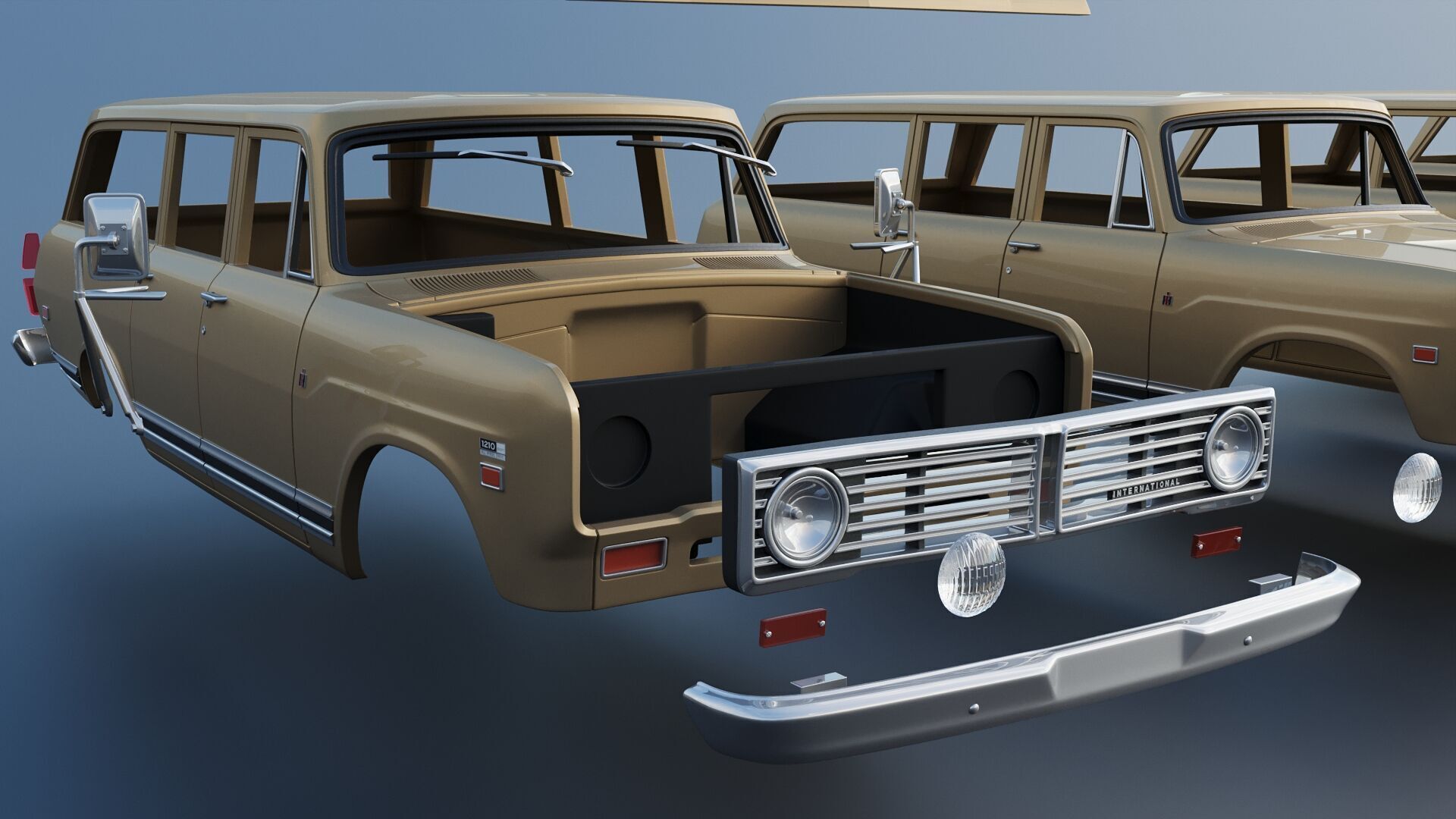 International Travelall 1972 3D print model_24