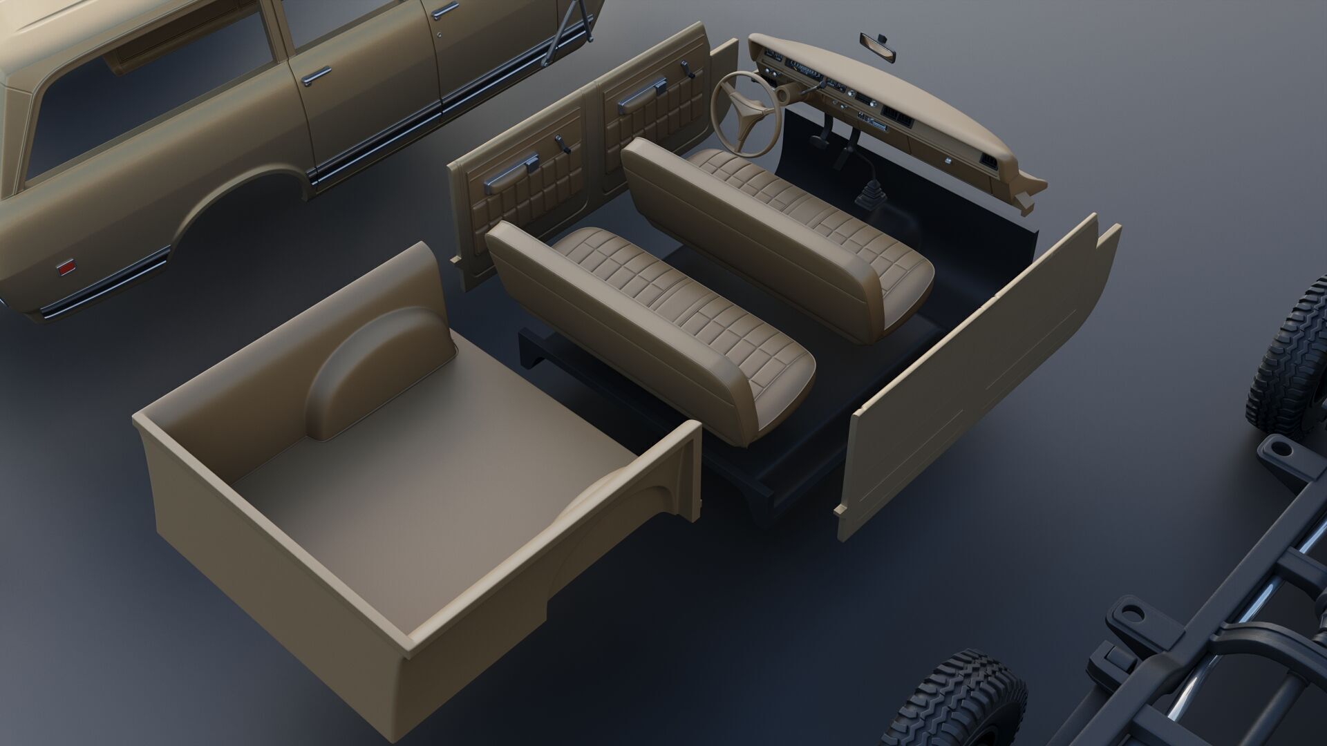 International Travelall 1972 3D print model_29