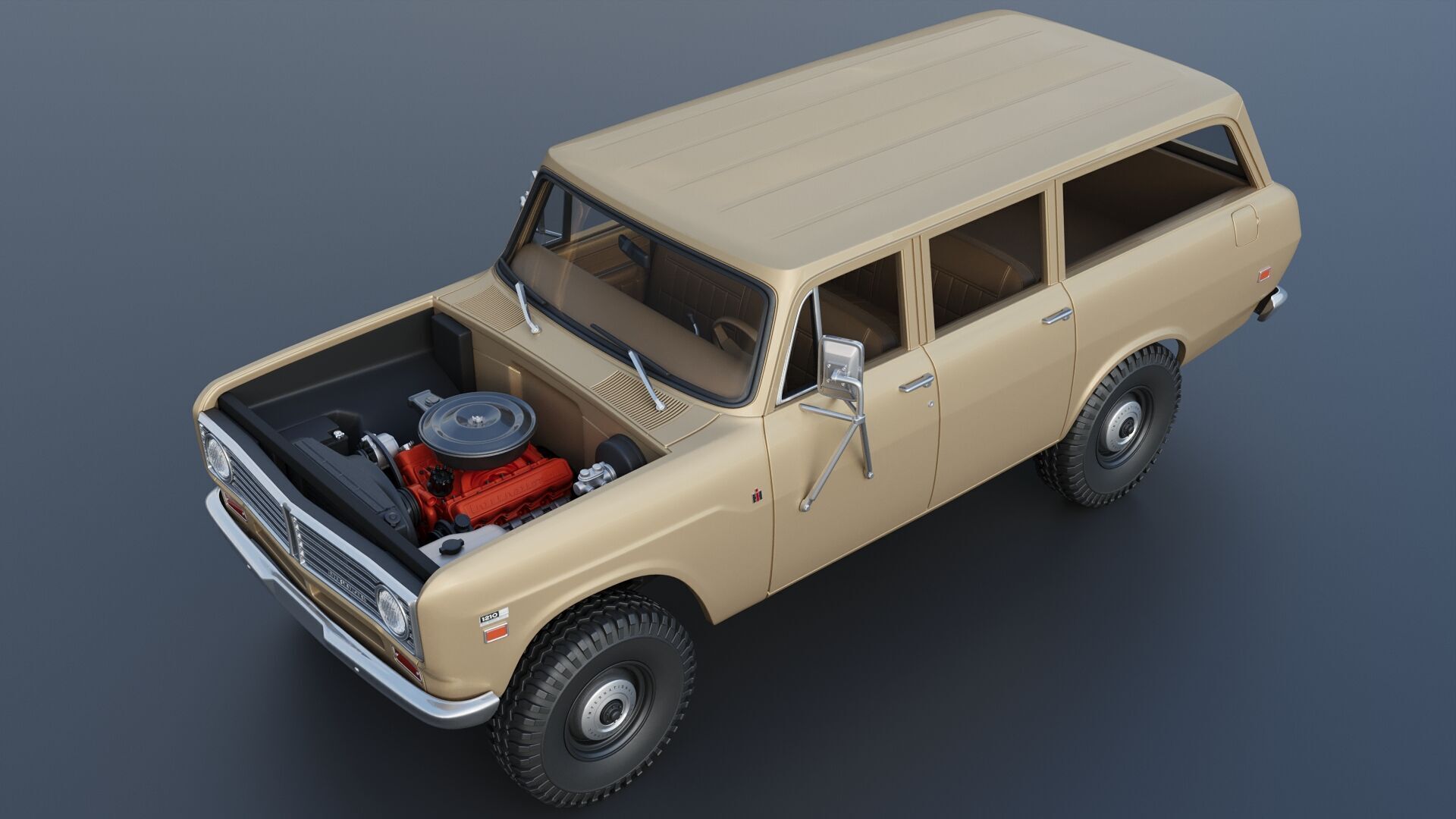 International Travelall 1972 3D print model_16