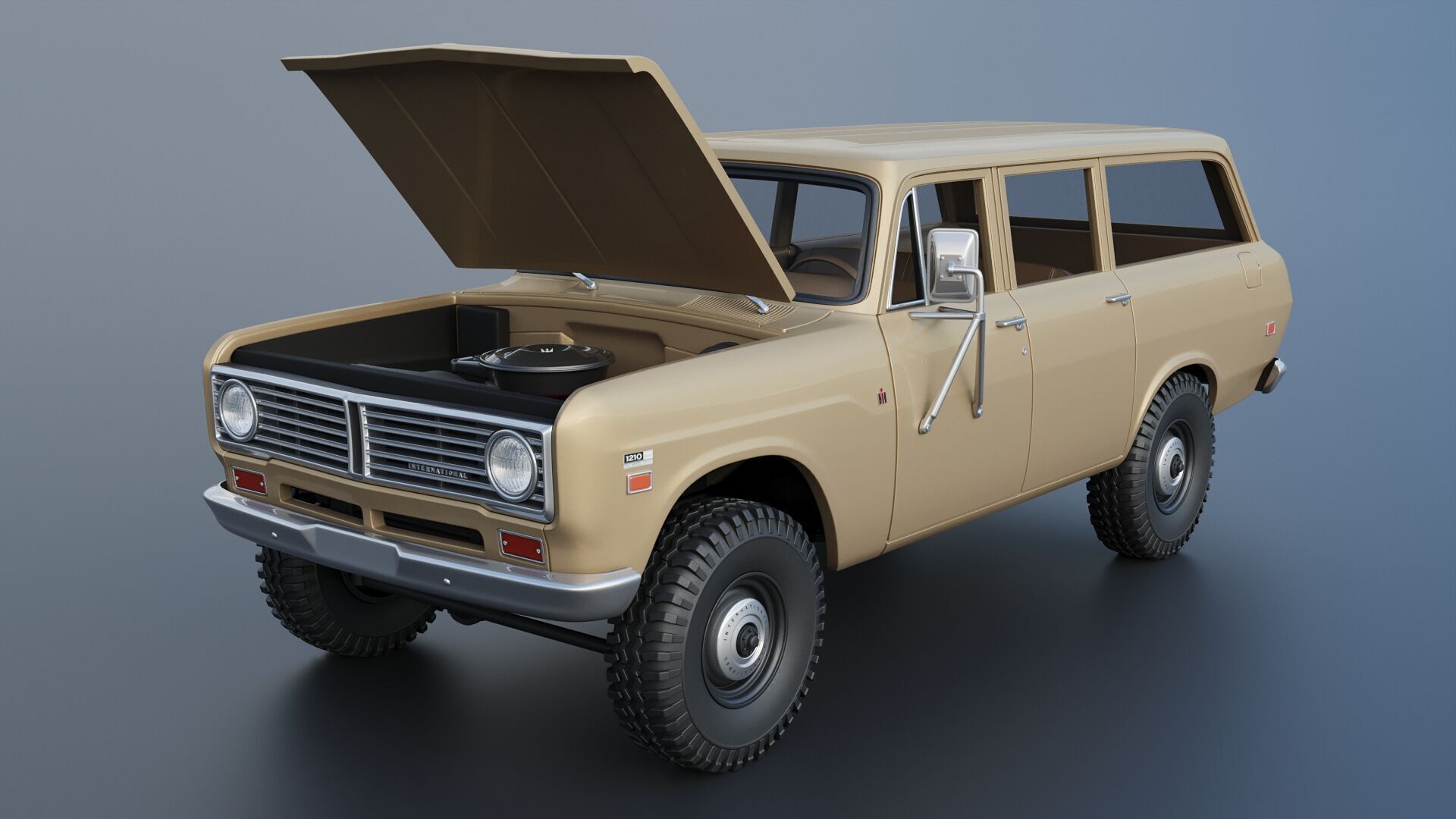 International Travelall 1972 3D print model_15