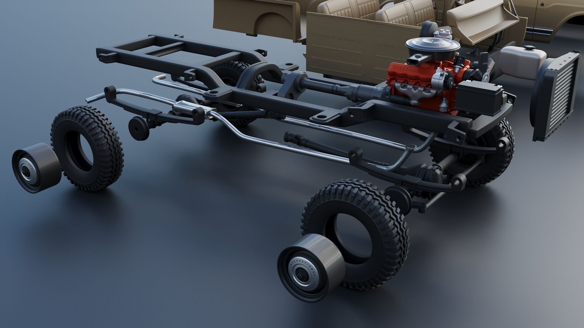 International Travelall 1972 3D print model_32