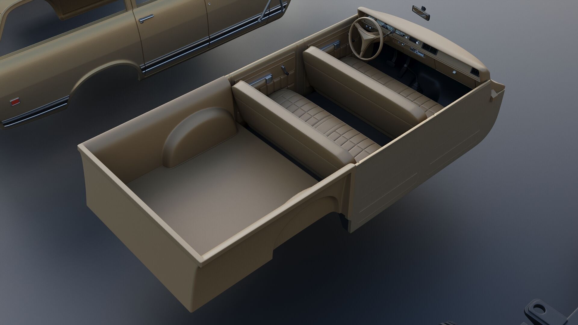 International Travelall 1972 3D print model_26