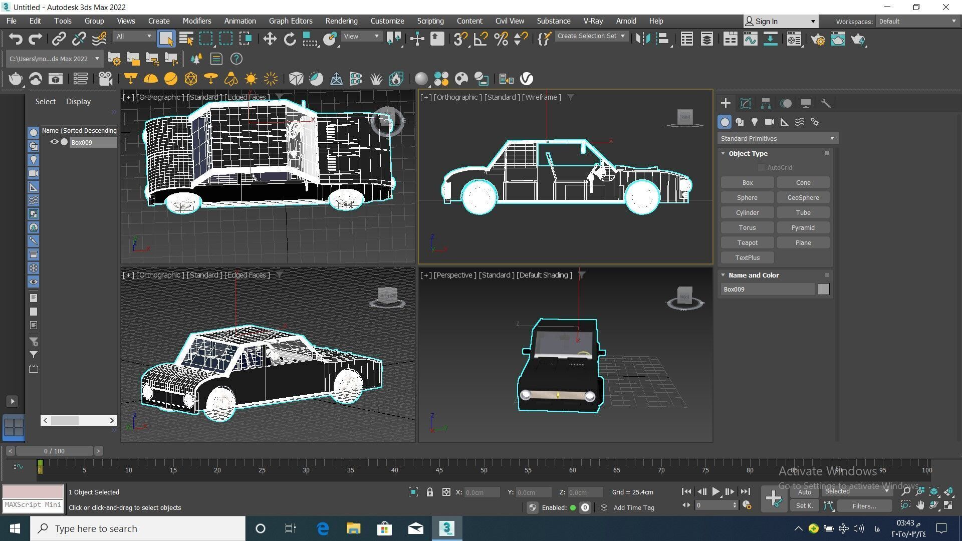 Car model 1995 3D print model_3