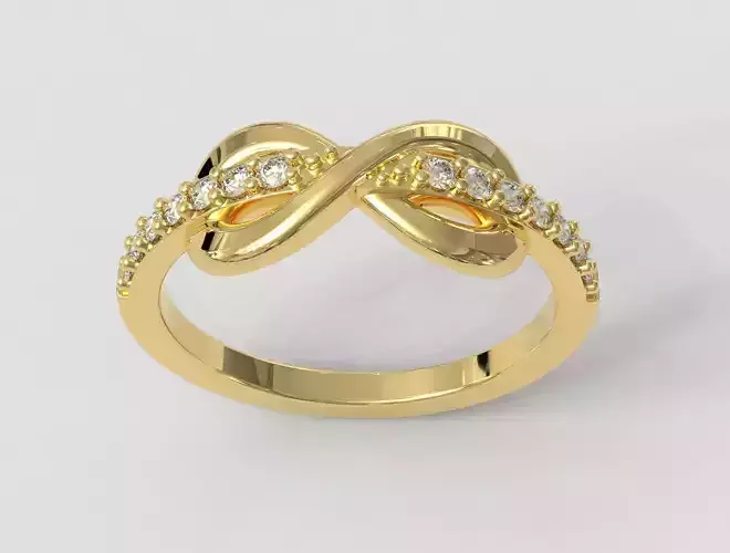 Diamond Infinity Ring