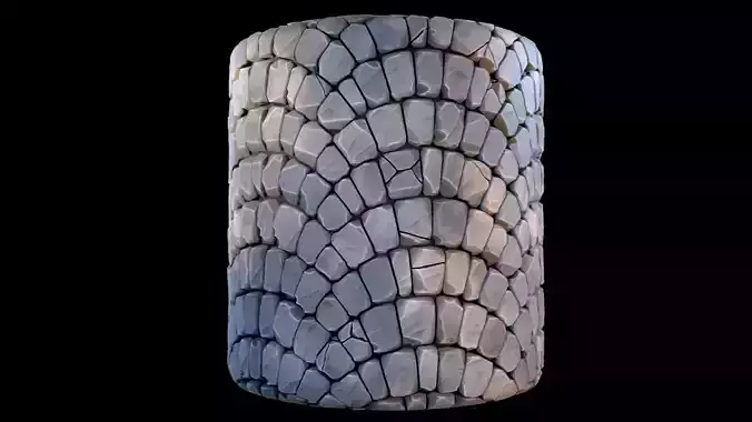 Stylized Pavement Substance material and textures