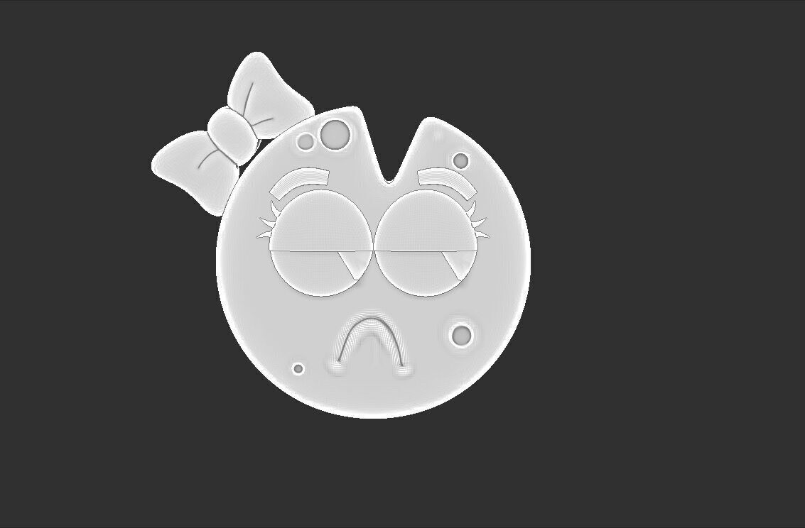 EMOJI CHEESE SAD 3D model_5