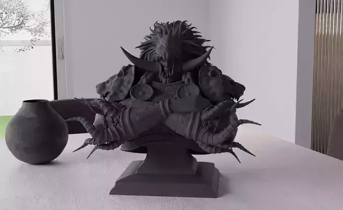 PROMISED CONSORT RADAHN - ELDEN RING - BUST 3D PRINT 3D print model